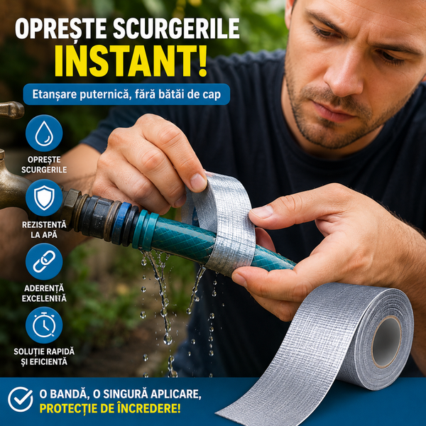 Bandă Adezivă Reparatoare Anti-Scurgeri